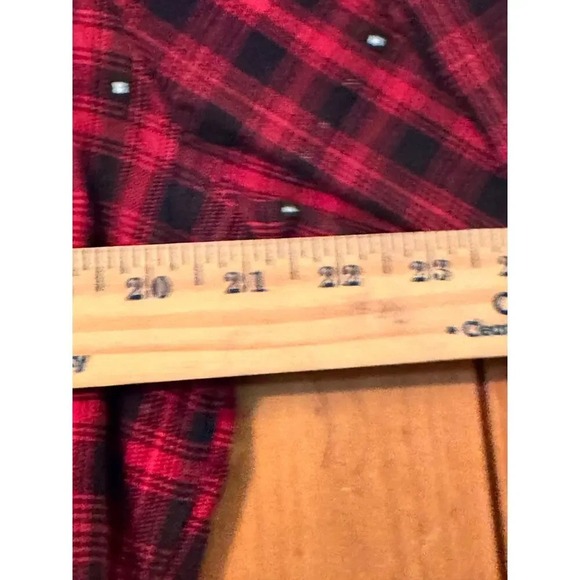 Scotch Soda Men's Red Black Plaid Long Sleeve Button Up Shirt Size XL - Picture 8 of 10